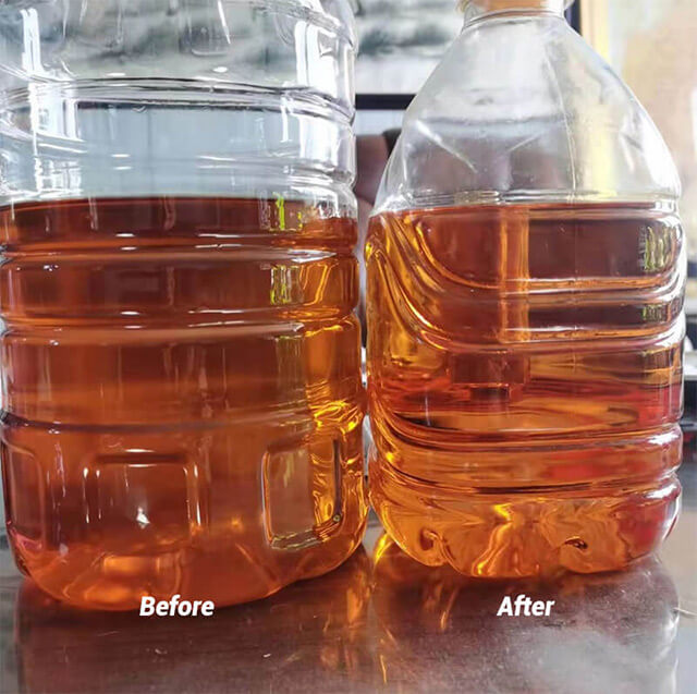 Two-stage filtration for edible oil