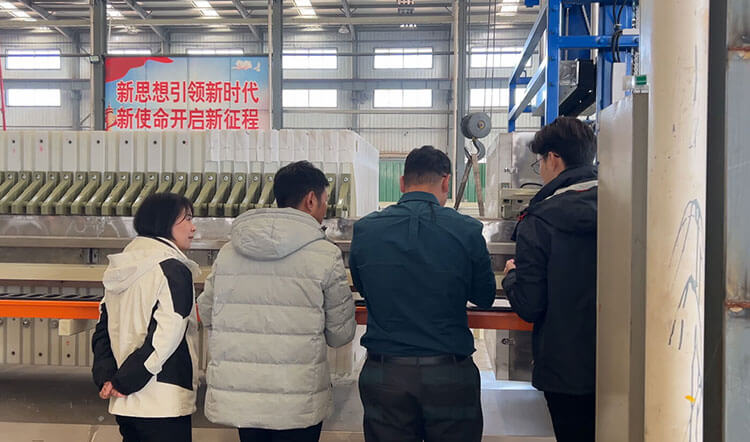 Thailand customer visit Yuwei for Membrane Filter Press FAT