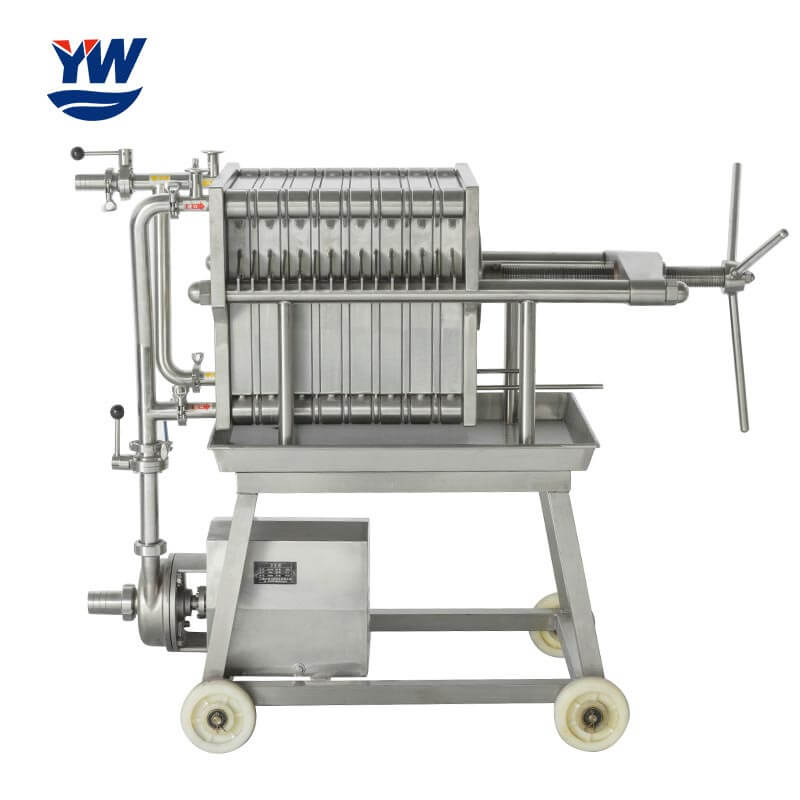 Stainless steel plate and frame diatomite syrup filter press