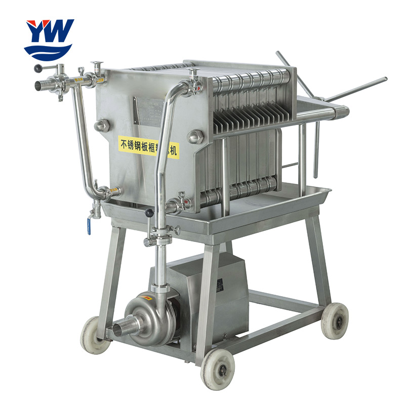 Stainless steel plate and frame diatomite syrup filter press