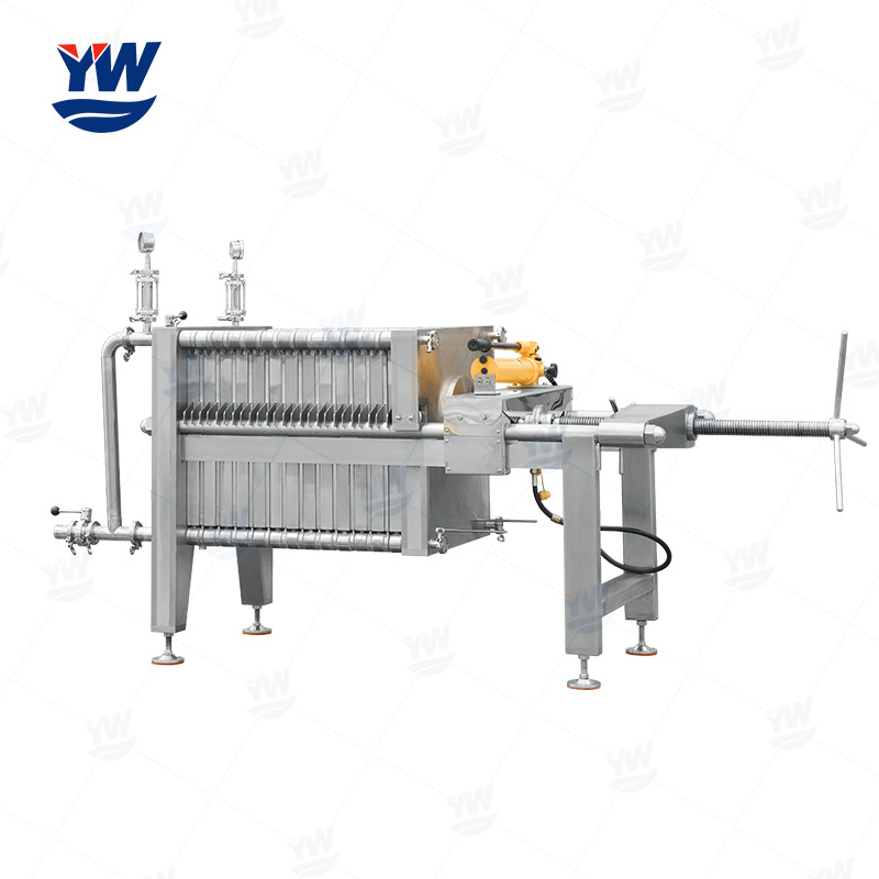 Stainless steel plate and frame diatomite syrup filter press