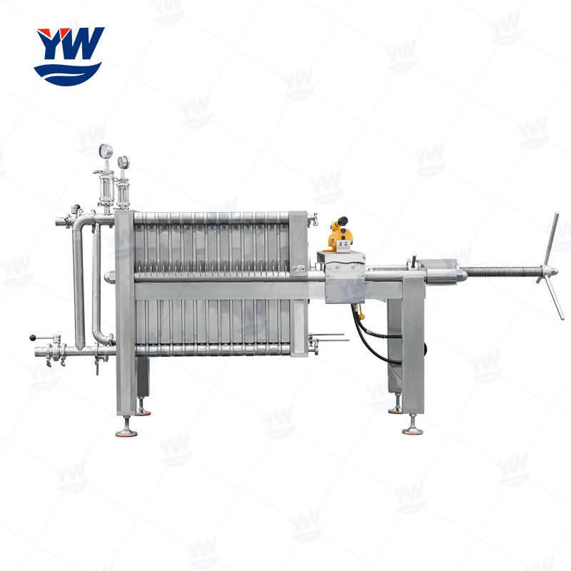 Stainless steel plate and frame diatomite syrup filter press