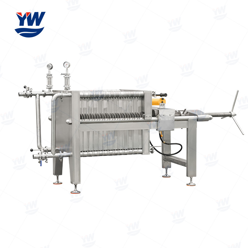 Stainless steel plate and frame diatomite syrup filter press