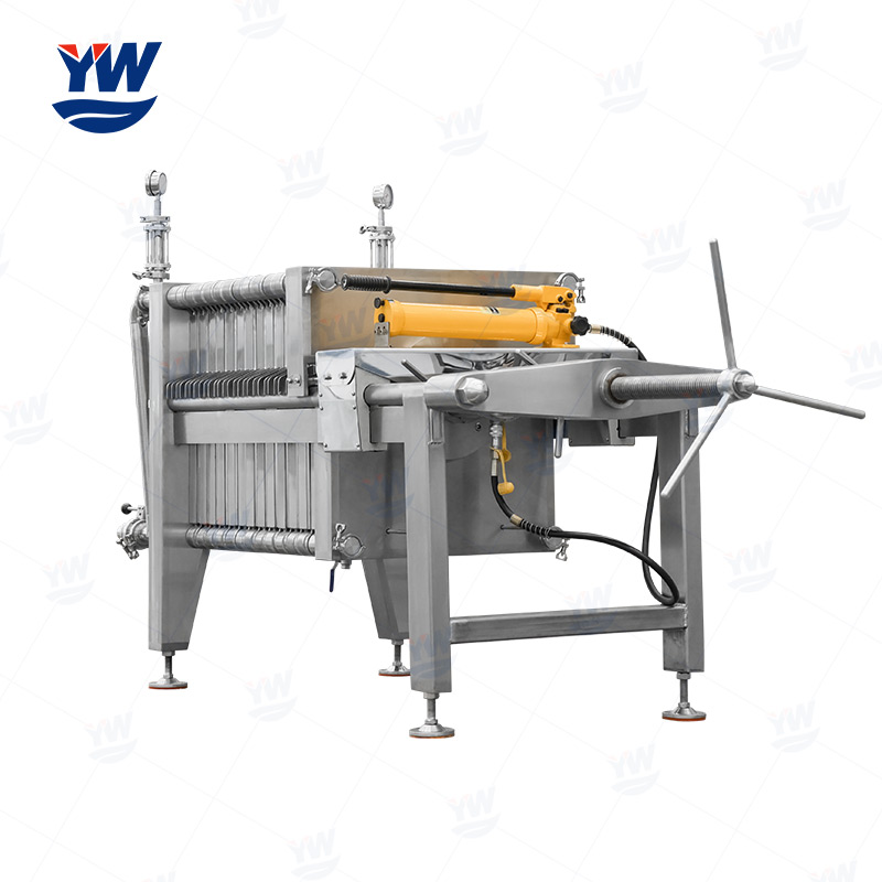 Stainless steel plate and frame diatomite syrup filter press